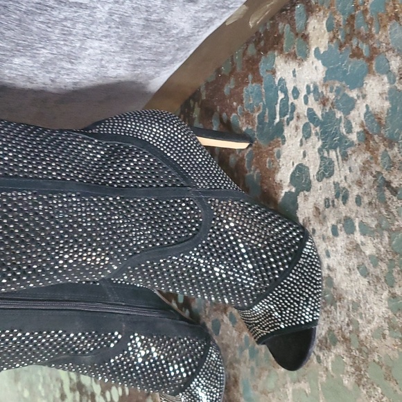 Vince Camuto Over the knee High Heel Peep toe boots - Picture 4 of 10